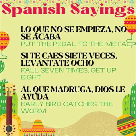 popular spanish sayings.